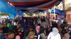 Gak Kaleng-kaleng, Walau Hujan Masyarakat Lembah Sari Rumbai Tetap Antusias Hadiri Kampanye AMAn